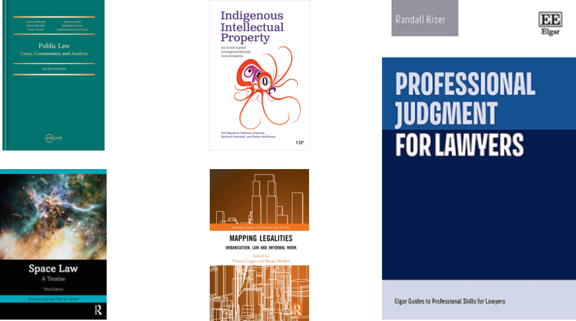 Public Law, Indigenous Intellectual Property, Professional Judgment for Lawyers, Space Law, Mapping Legalities